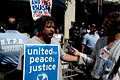 united for peace & justice march, 34th street, nyc, august 2004