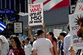 united for peace & justice march, 34th street, nyc, august 2004