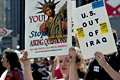 united for peace & justice march, 34th street, nyc, august 2004