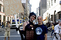 undentified protesters, united for peace & justice march, 5th avenue, nyc, august 2004