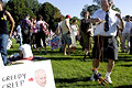 undentified protesters, central park, nyc, august 2004