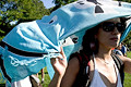 undentified protesters, central park, nyc, august 2004