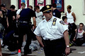 police arresting protesters who gathered near broadways shows republican delegates were attending, 8th avenue, nyc, august 2004