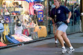 police offer responding to radio call, 47th between 7th and 8th avenue, nyc, august 2004