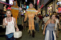 wizard of oz themed protesters, times square, nyc, august 2004