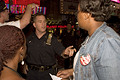 tourists tangle with police, times square, nyc, august 2004