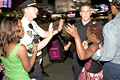 tourists tangle with police, times square, nyc, august 2004