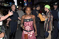 tourists tangle with police, times square, nyc, august 2004