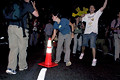 spontaneous protest from 6th and 29th to 5th and 24th, 5th avenue, nyc, august 2004