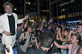 reverend, rally against corporate controlled media, radio city music hall, nyc, september 2004