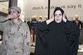 speak no evil, hear no evil, rally against corporate controlled media, radio city music hall, nyc, september 2004