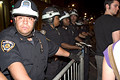 protesters, police, protest during bush's nomination acceptance speech, 8th avenue & 29th street, nyc, september 2004