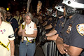 protesters, police, protest during bush's nomination acceptance speech, 8th avenue & 29th street, nyc, september 2004