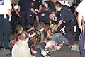 the last arrests, protest during bush's nomination acceptance speech, 8th avenue & 30th street, nyc, september 2004