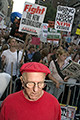 protest during bush's nomination acceptance speech, 8th avenue & 30th street, nyc, september 2004