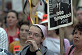 protest during bush's nomination acceptance speech, 8th avenue & 30th street, nyc, september 2004