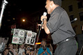 protest during bush's nomination acceptance speech, speaker, 8th avenue & 30th street, nyc, september 2004