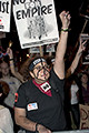 protest during bush's nomination acceptance speech, 8th avenue & 30th street, nyc, september 2004