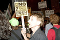 protest during bush's nomination acceptance speech, 8th avenue & 29th street, nyc, september 2004