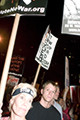 protest during bush's nomination acceptance speech, 8th avenue & 29th street, nyc, september 2004