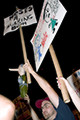 protest during bush's nomination acceptance speech, 8th avenue & 30th street, nyc, september 2004