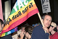 protest during bush's nomination acceptance speech, 8th avenue & 30th street, nyc, september 2004