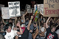 protest during bush's nomination acceptance speech, 8th avenue & 30th street, nyc, september 2004